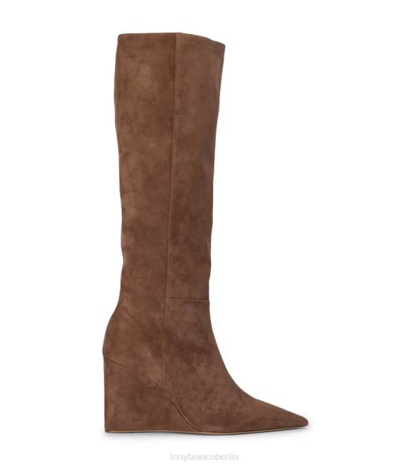 kniehohe Stiefel| de Tony Bianco Frauen Drake-Kalbsstiefel Sattelwildleder 4624403